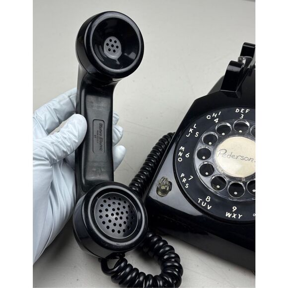 Vintage Western Electric Black Rotary Dial Telephone Model 510 Black Rare G1 - Picture 6 of 10